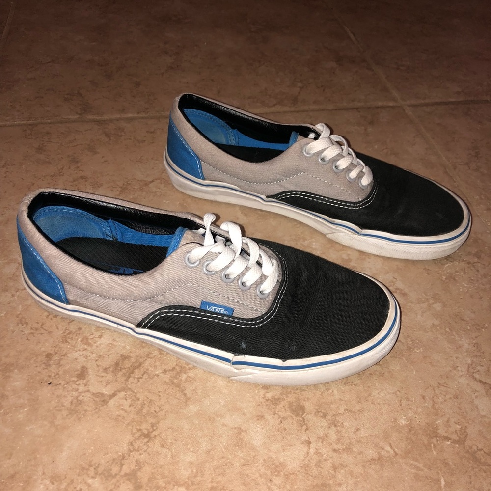 Black/Blue/Grey Vans